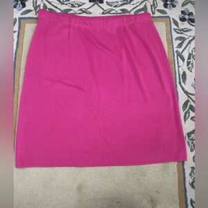 Misook Women's Sz 2X Pink Barbiecore Early 2000s Y2K Inspired Maximalist Skirt
